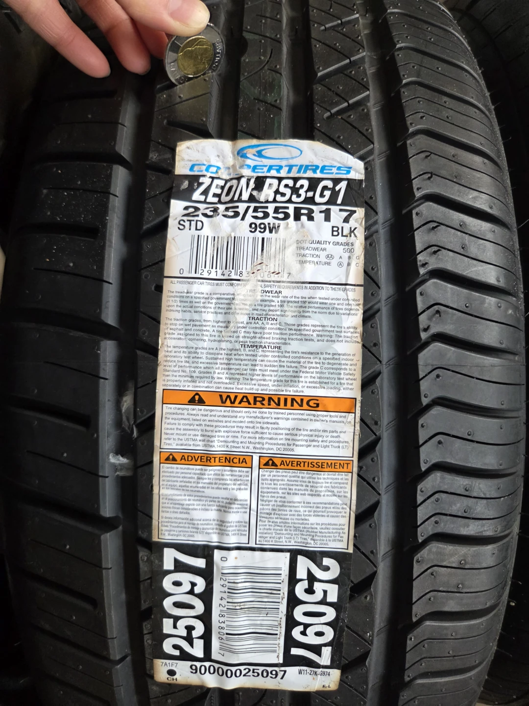 4 New Tires, THEY ARE 1 PAIR AND 2 SINGLE TIRES. Price $60+ - photo 3