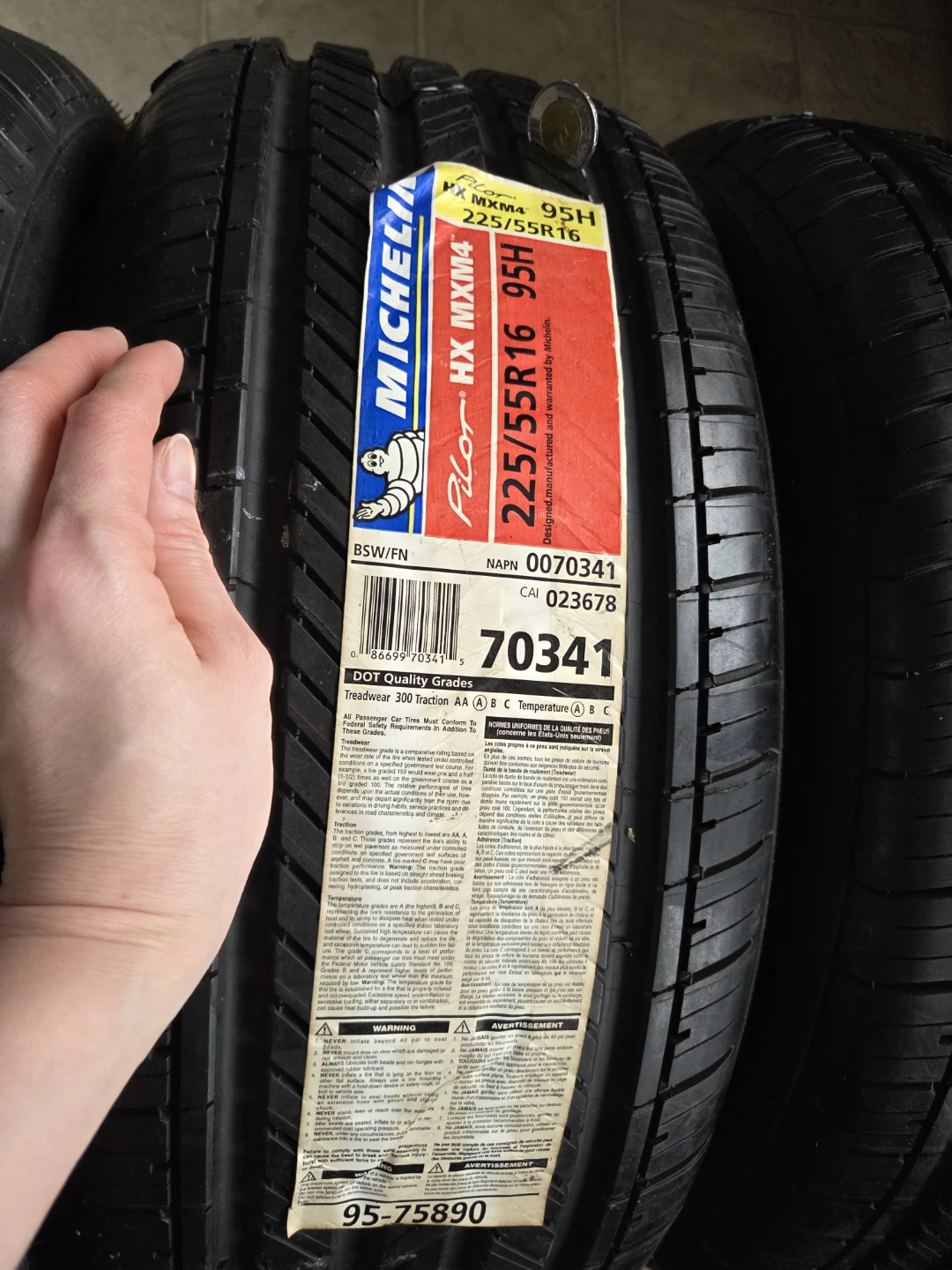 4 New Tires, THEY ARE 1 PAIR AND 2 SINGLE TIRES. Price $60+ - photo 4