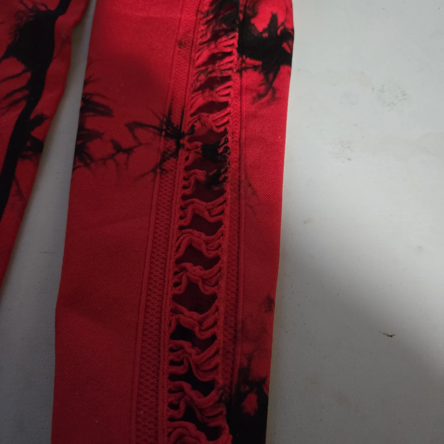 Red Tie-Dye Leggings - photo 4