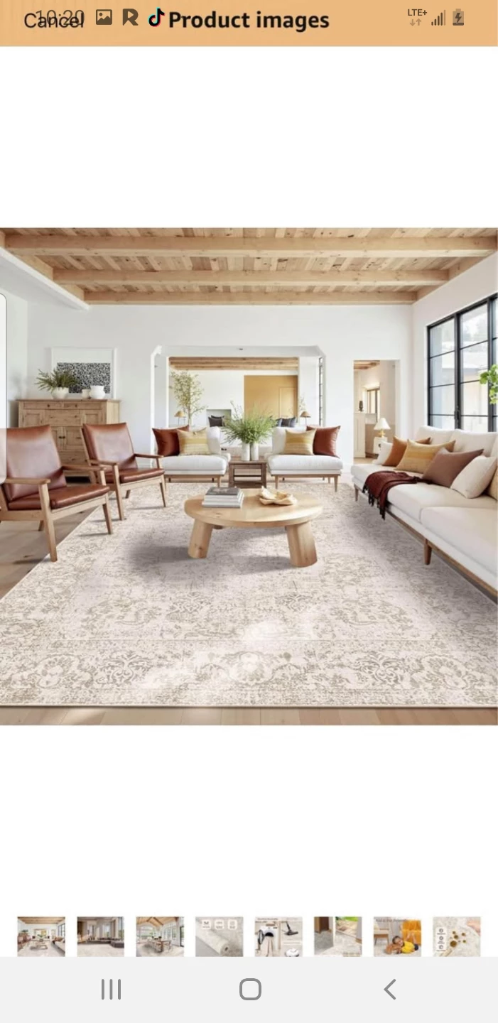 Damask Pattern Area Rug - photo 4