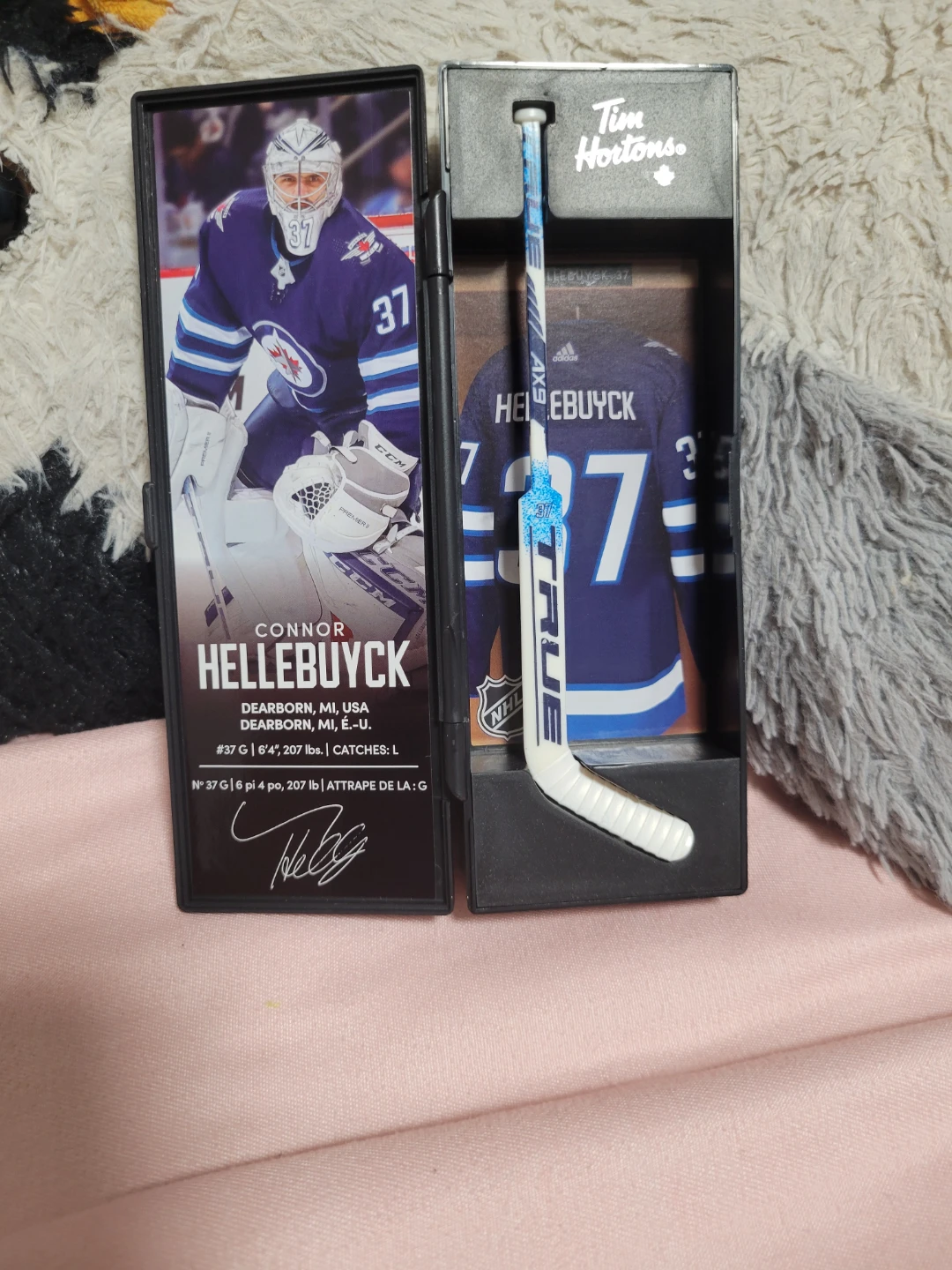 Tim Hortons Connor Hellebuyck Mini Hockey Stick