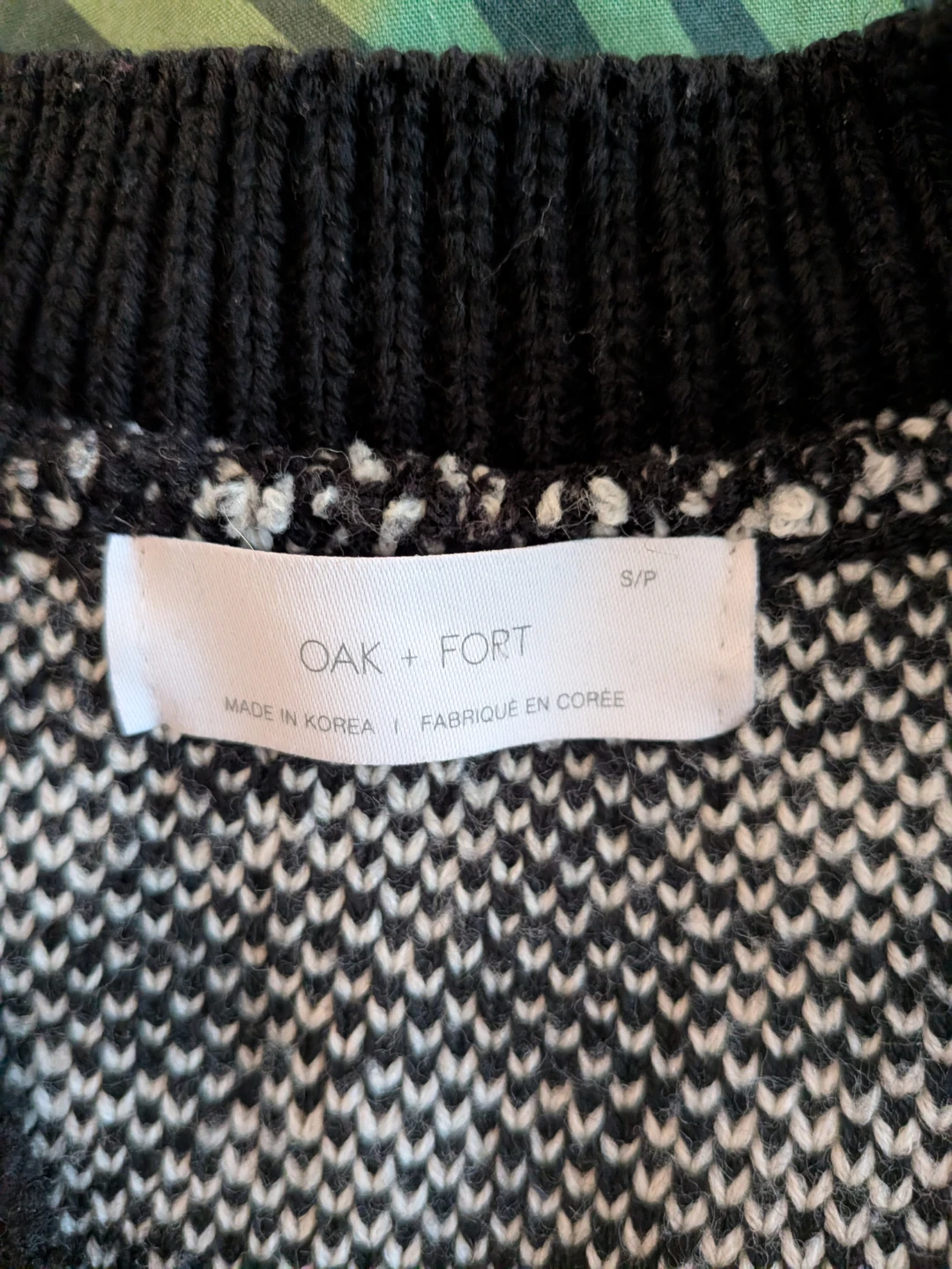 OAK + FORT Houndstooth Knit Vest - photo 2
