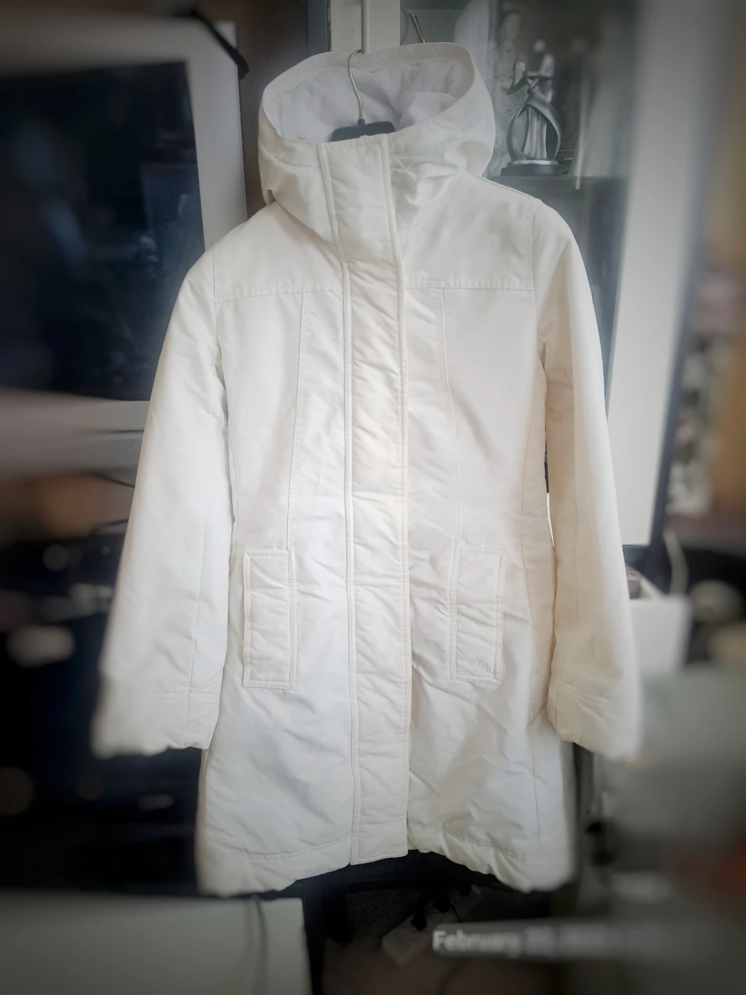 Talula Babaton ladies Collection White Hooded Winter Coat