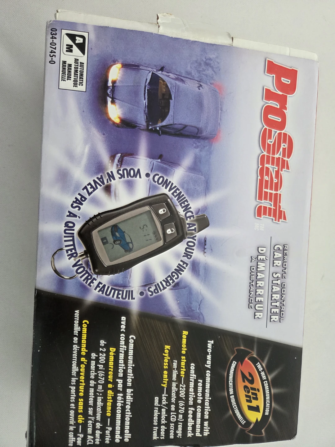 ProStart 2-Way Remote Car Starter