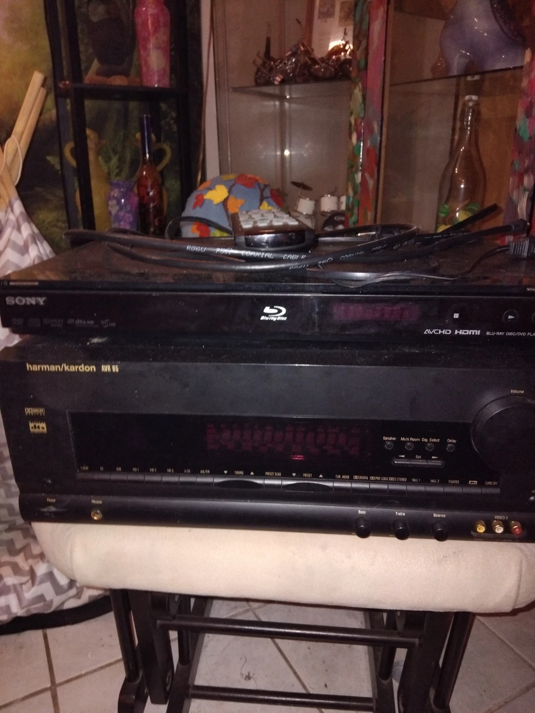 Sony Blu-ray Player and Harman Kardon AV Receiver