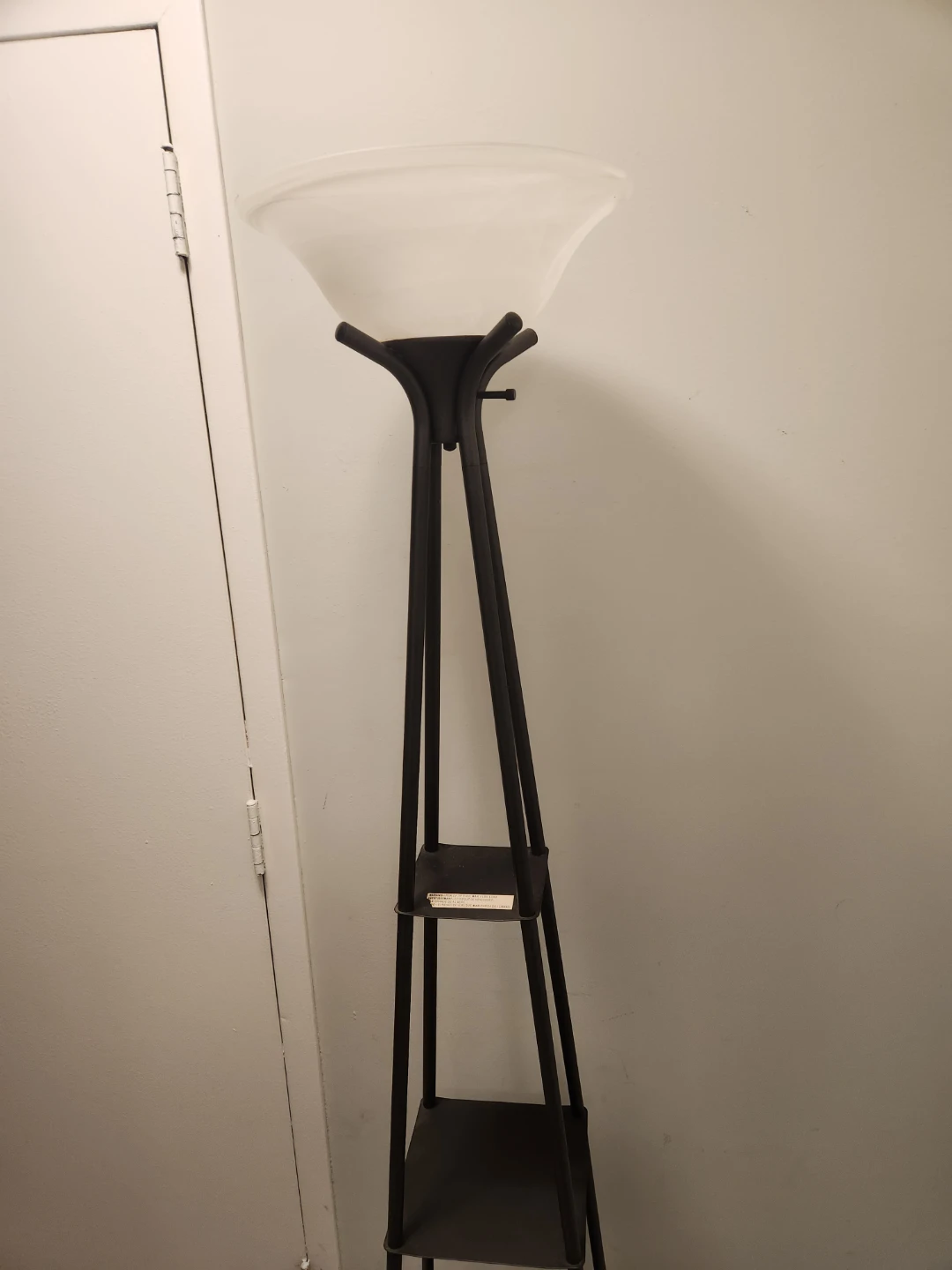 Black Floor Lamp with Shelves - photo 4