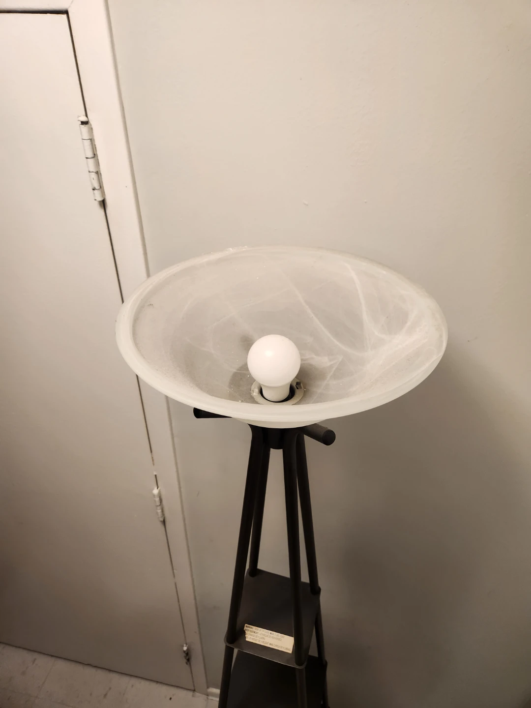 Black Floor Lamp with Shelves - photo 5
