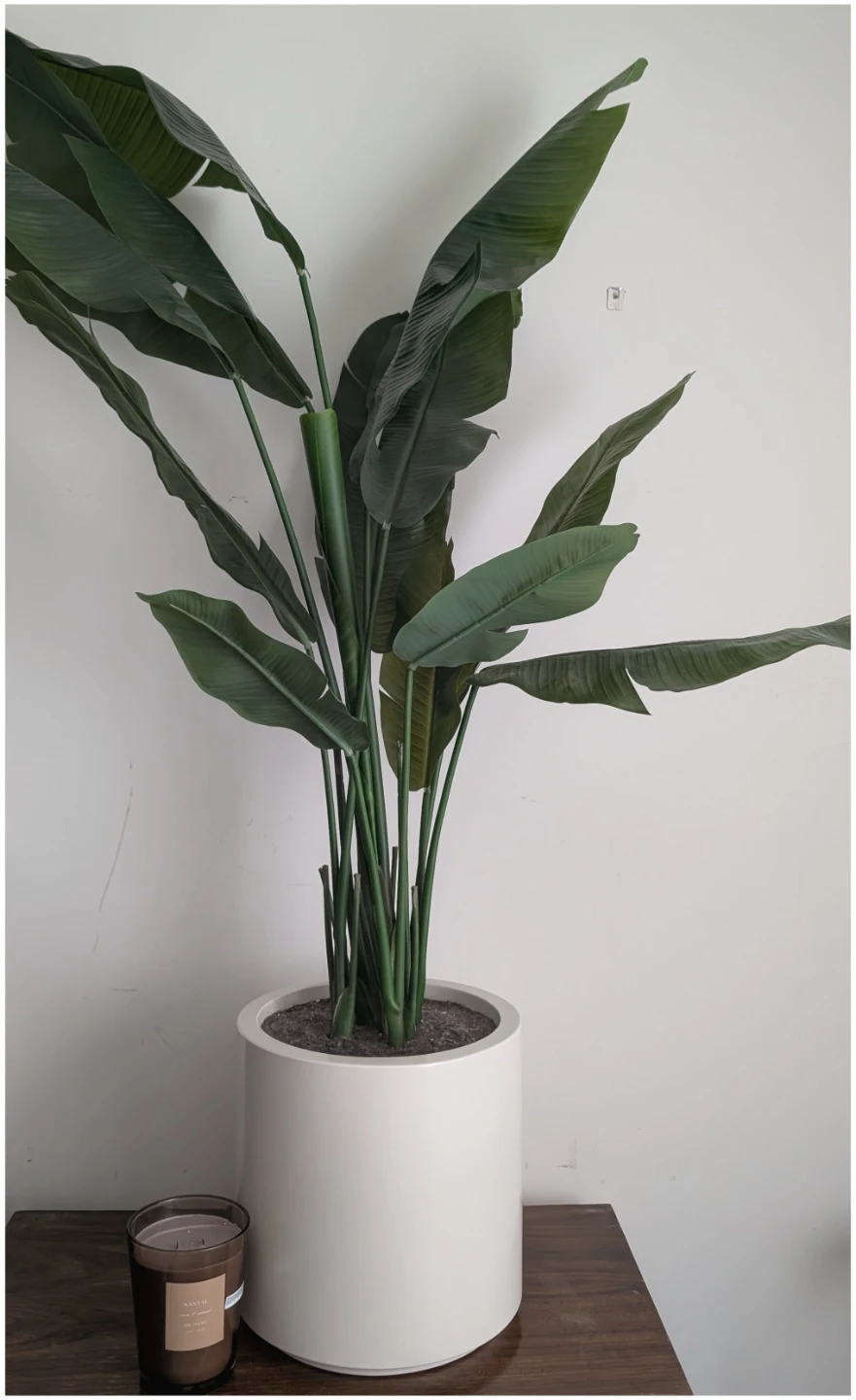 Large faux plant in a pot - photo 2
