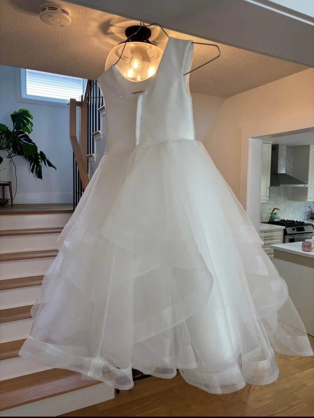 White Tulle Flower girl Dress 3T - photo 2