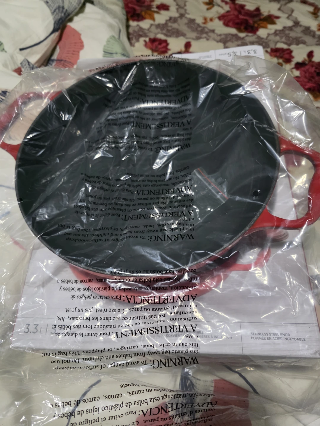 President's Choice Enameled Cast Iron Braiser 3L Red - photo 2
