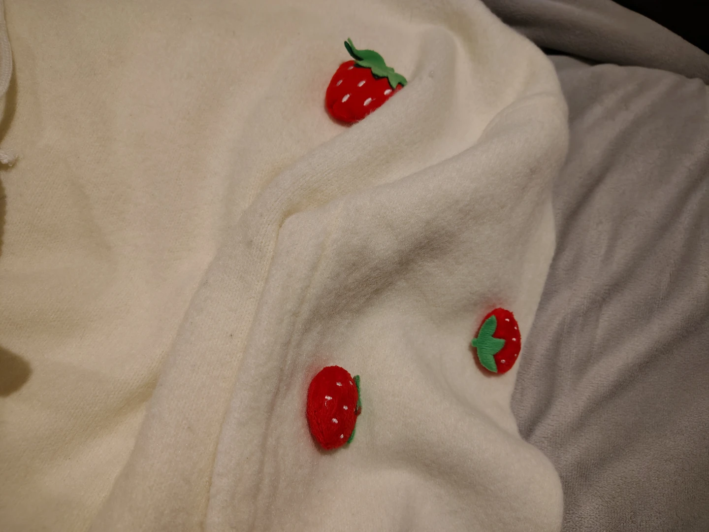 Miffy Cream Sweater with Strawberry Appliqués - photo 4