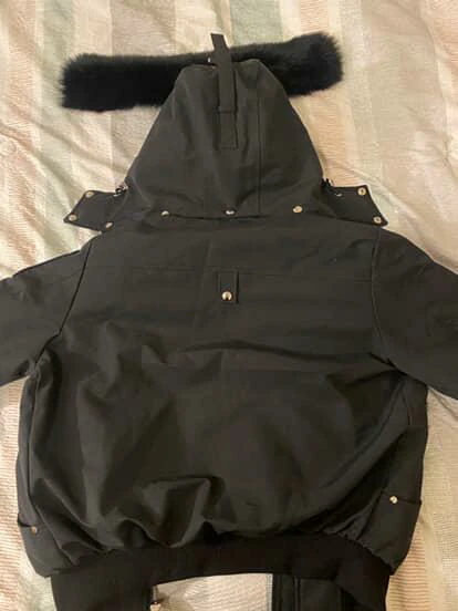 Moose Knuckles Down Filled Bomber Jacket - Black - Size S/P - photo 5