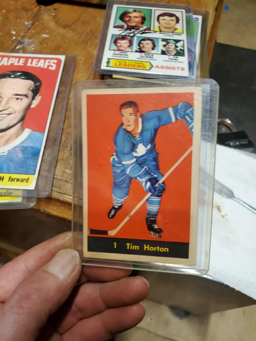 Tim Horton Maple Leafs Hockey Card