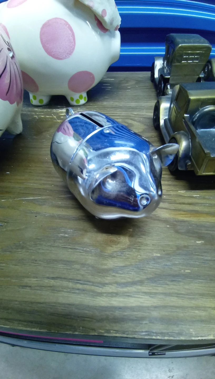 Chrome Piggy Bank
