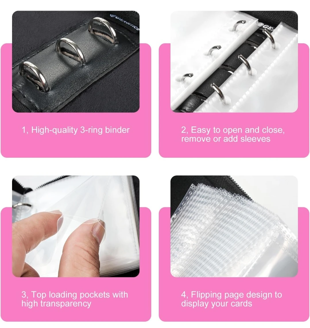Pink Card Holder Binder Album - photo 5