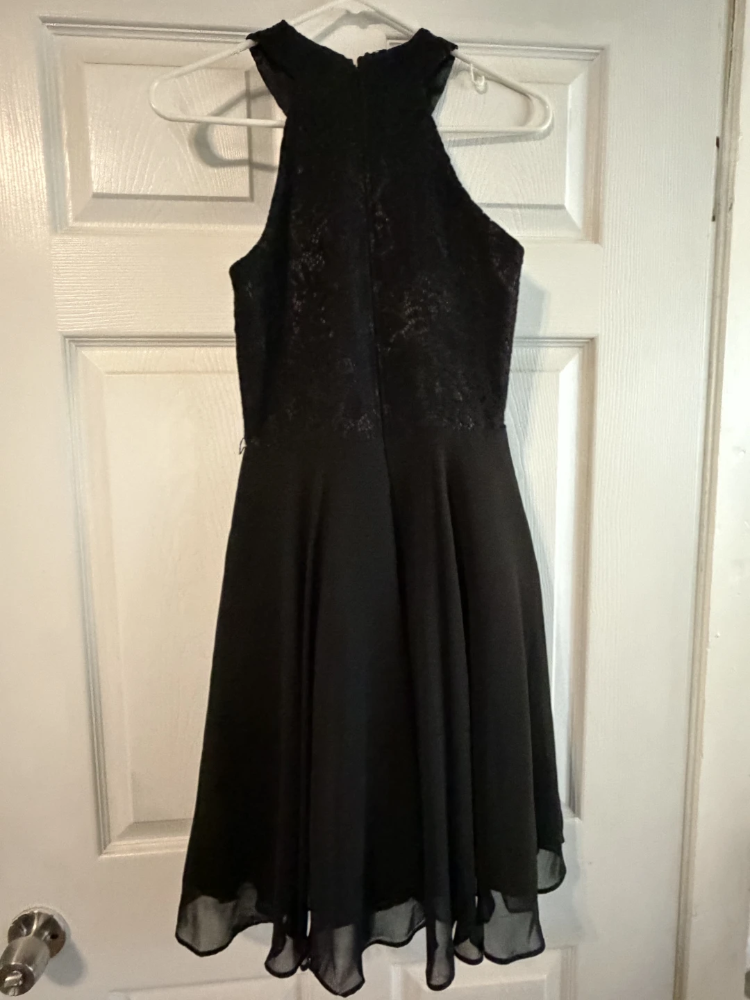Cindy Collection Black Halter Lace Dress - Size XS - photo 2