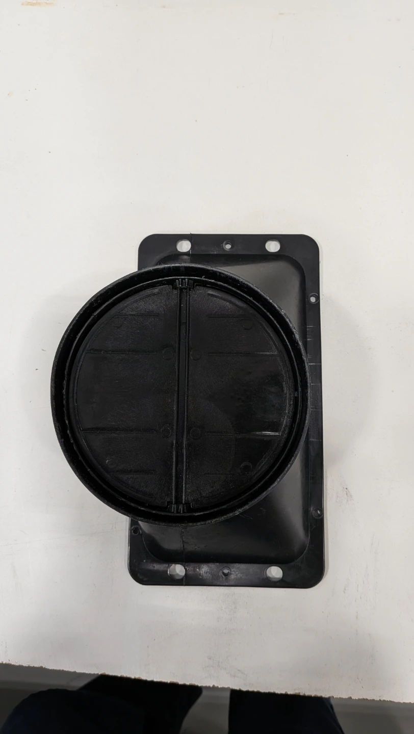 Black Plastic Air Vent Flange - photo 2