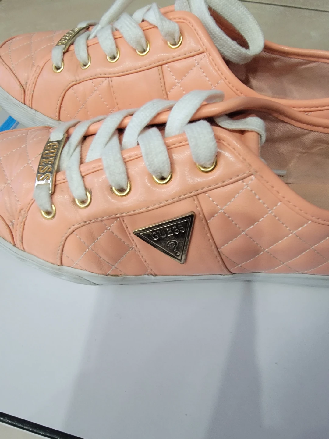 Guess Women's Sneakers - Peach Quilted - photo 2