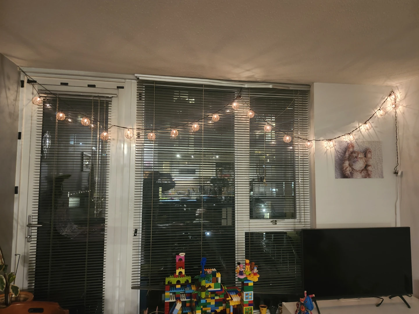 Decorative String Lights with Globe Shades