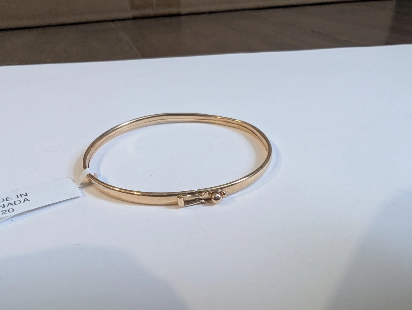 Brand New 10K Yellow Gold Baby Bangle For Sale - photo 4