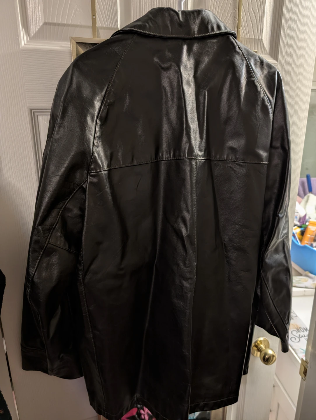 Darwin Black Leather Jacket Size 44 Made in Canada. No flaws - photo 2