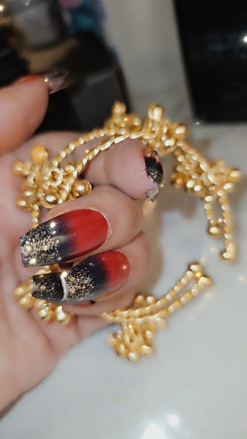 Set of ghungro Bangles / Gold Charms