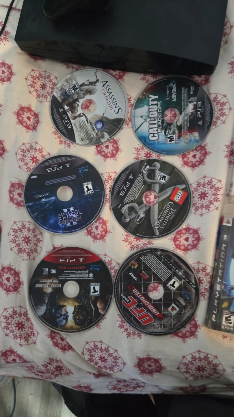 Sony PlayStation 3 Console with Games and Controller - photo 2