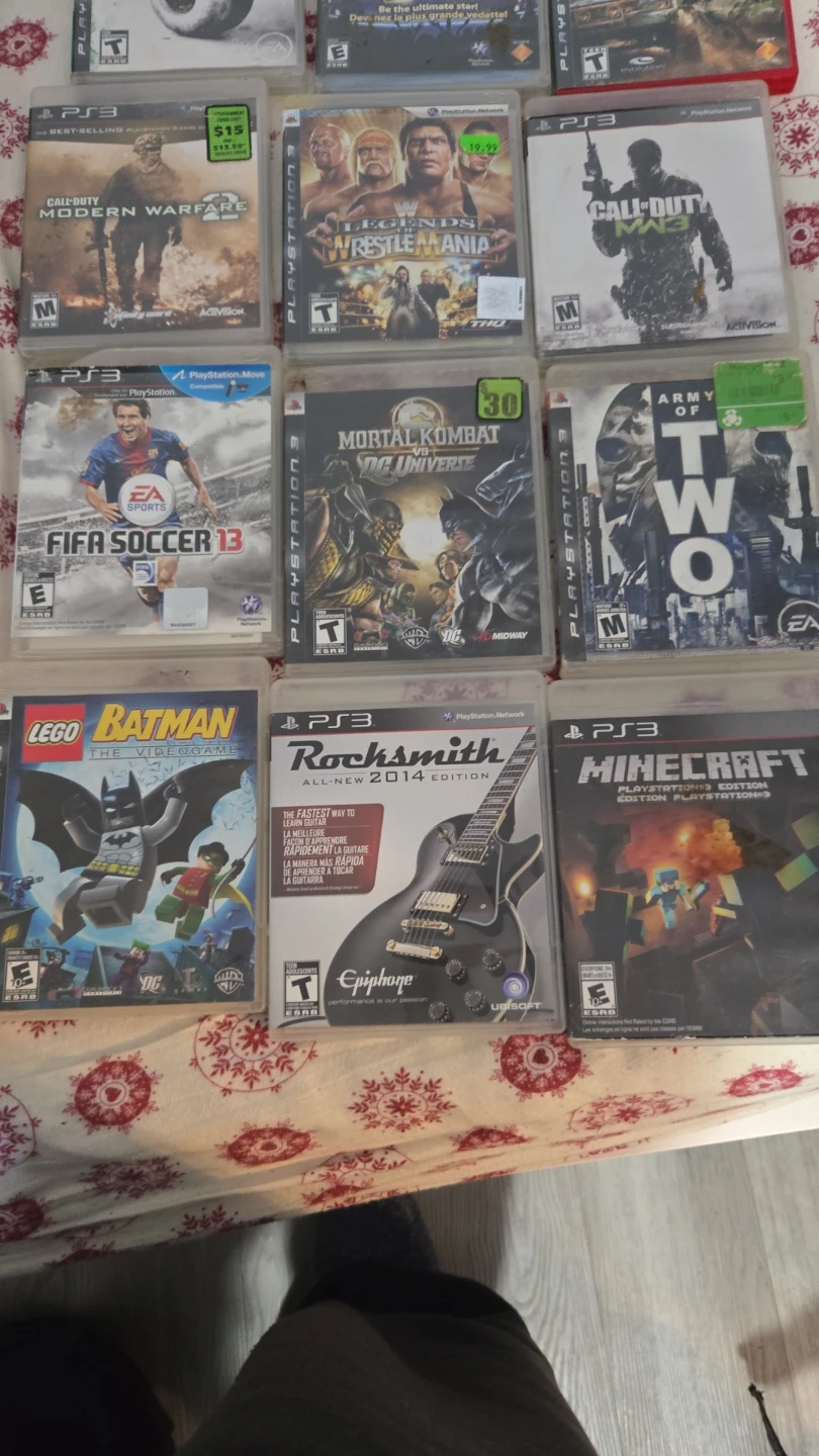 Sony PlayStation 3 Console with Games and Controller - photo 3