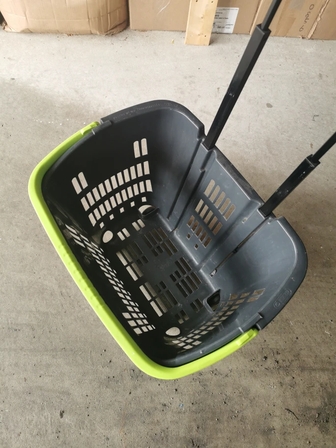 Shopping Basket with Wheels and Handle - photo 2