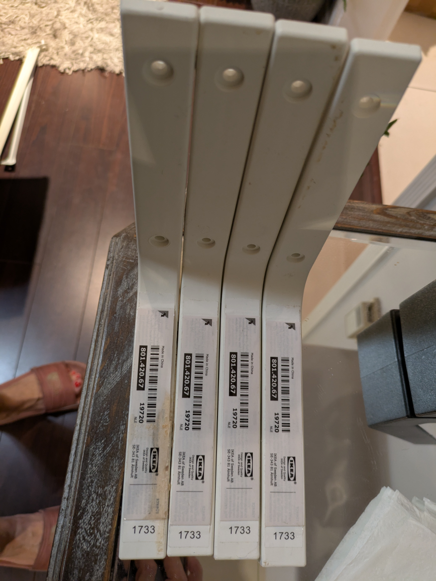 🏆 BRAND NEW IKEA  L bracket 7 inches x 4