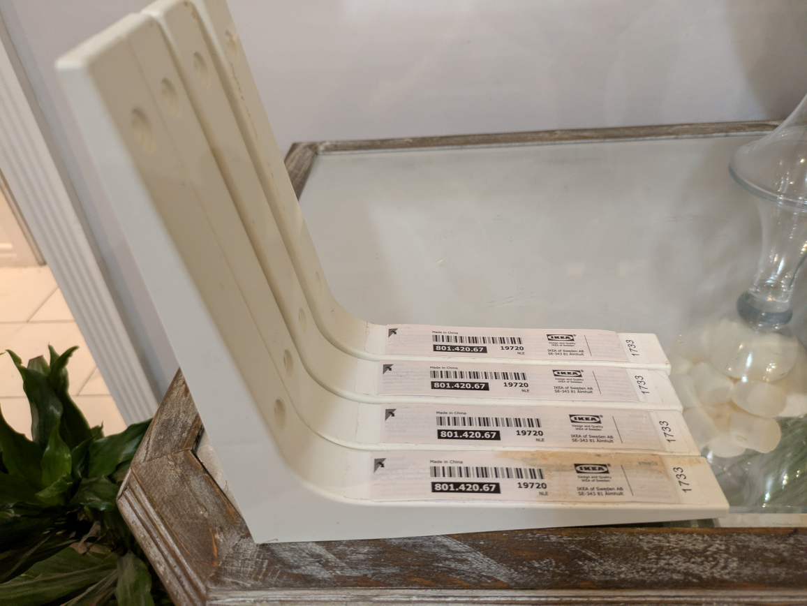 🏆 BRAND NEW IKEA  L bracket 7 inches x 4 - photo 2