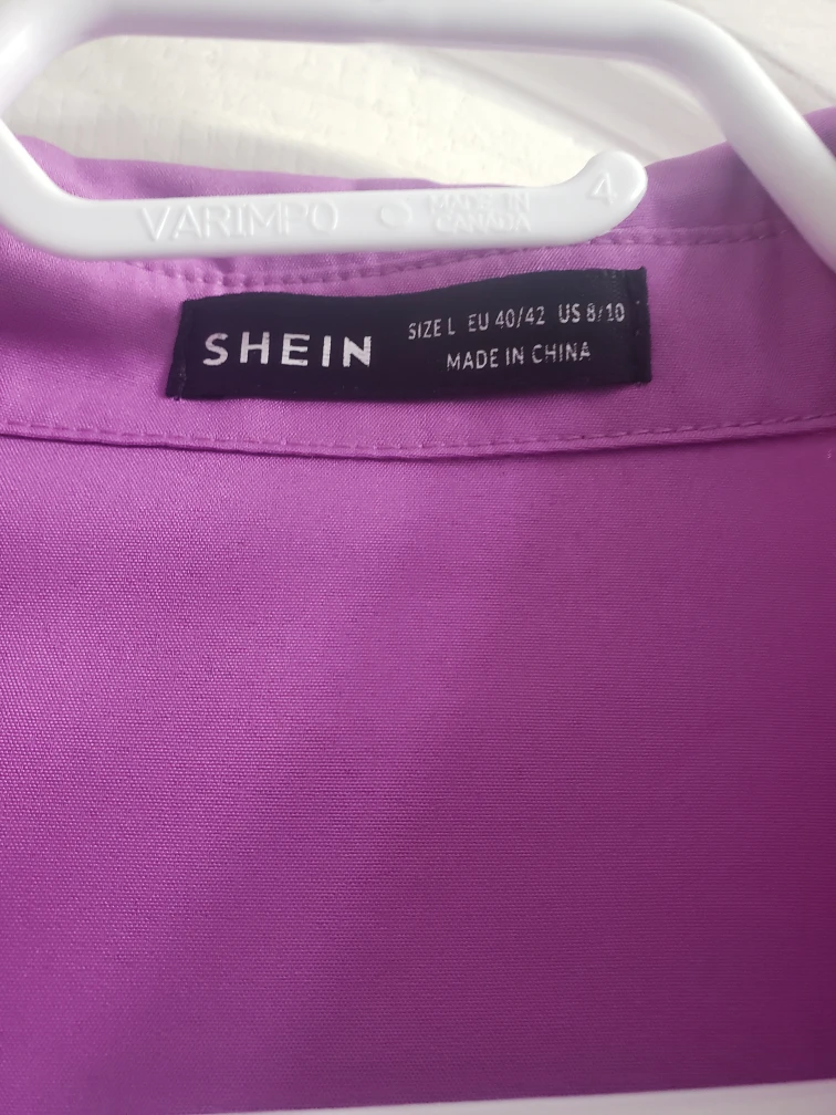 SHEIN Purple Button-Up Shirt for women - Size L - photo 3