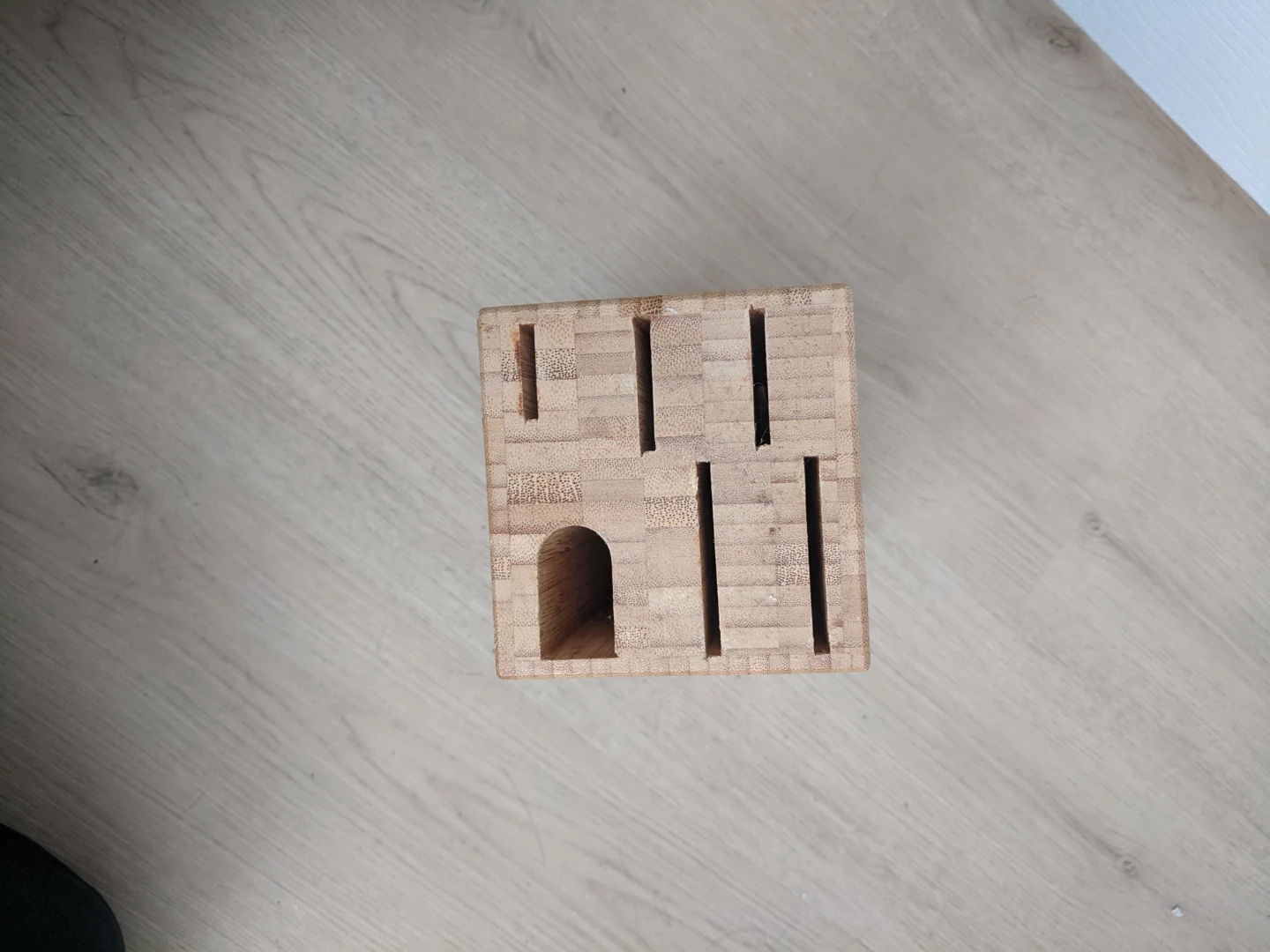 IKEA HYVLA Bamboo Knife Block - photo 2