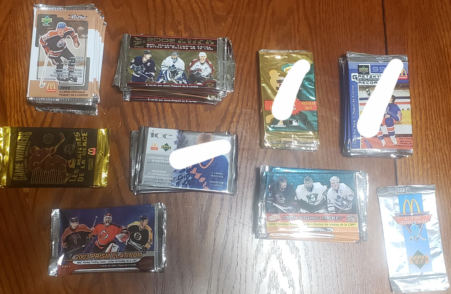 Collection of Hockey and Baseball Card unopened Packs