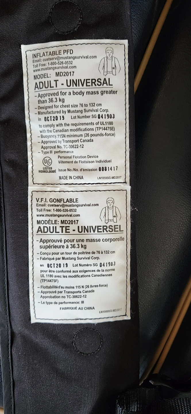 Mustang Survival MD2017 Adult Universal Inflatable PFD - photo 3