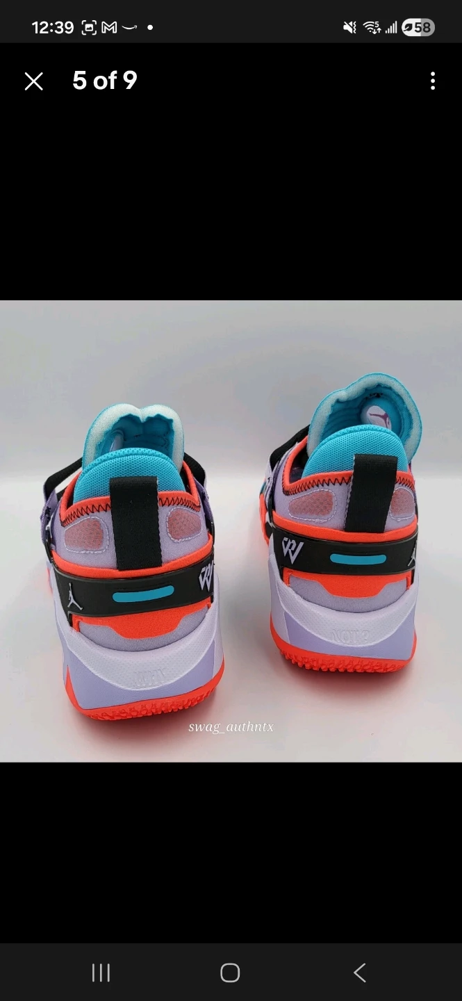 new with original box Jordan "Why Not?" s 13 Orange Teal Black - photo 5