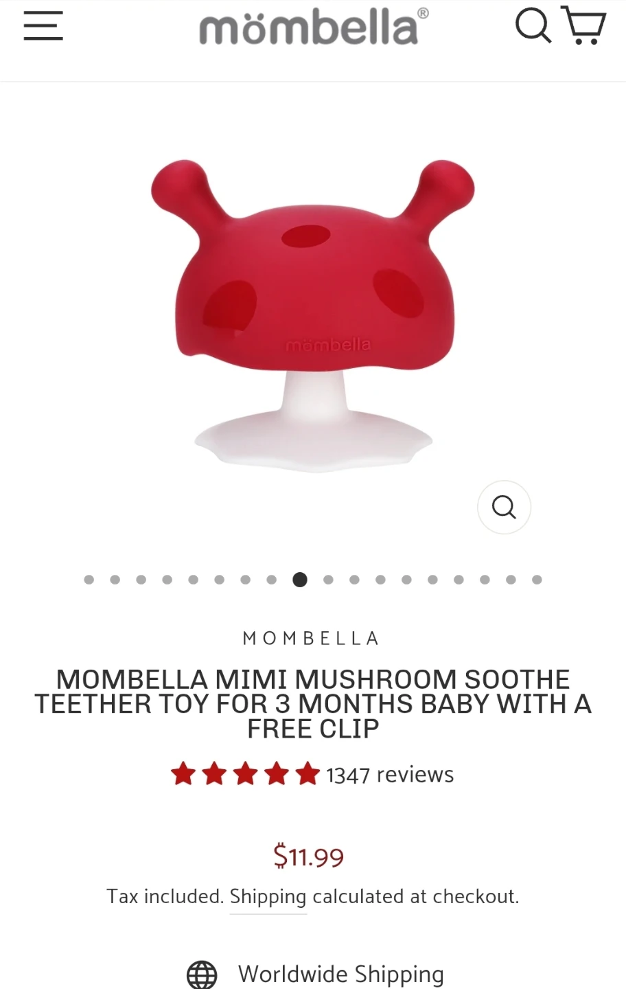 3 Mombella Mushrooms Soothe Teether - photo 5