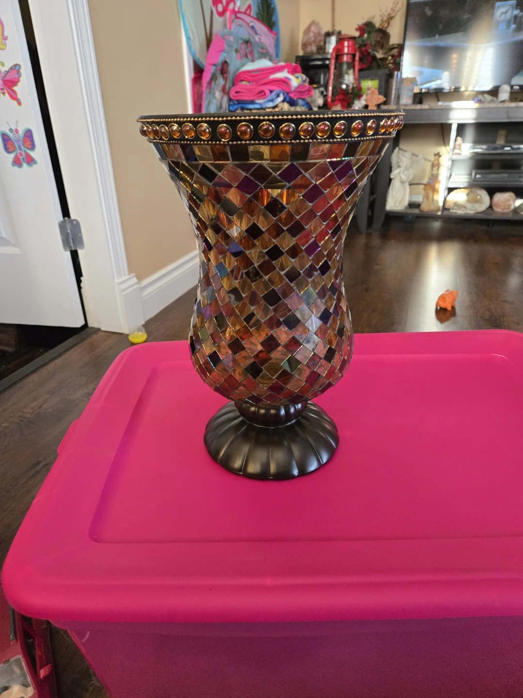 Partylite Mosaic Glass Vases and Candle Holders Set - photo 2