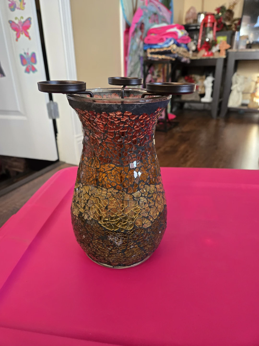 Partylite Mosaic Glass Vases and Candle Holders Set - photo 4