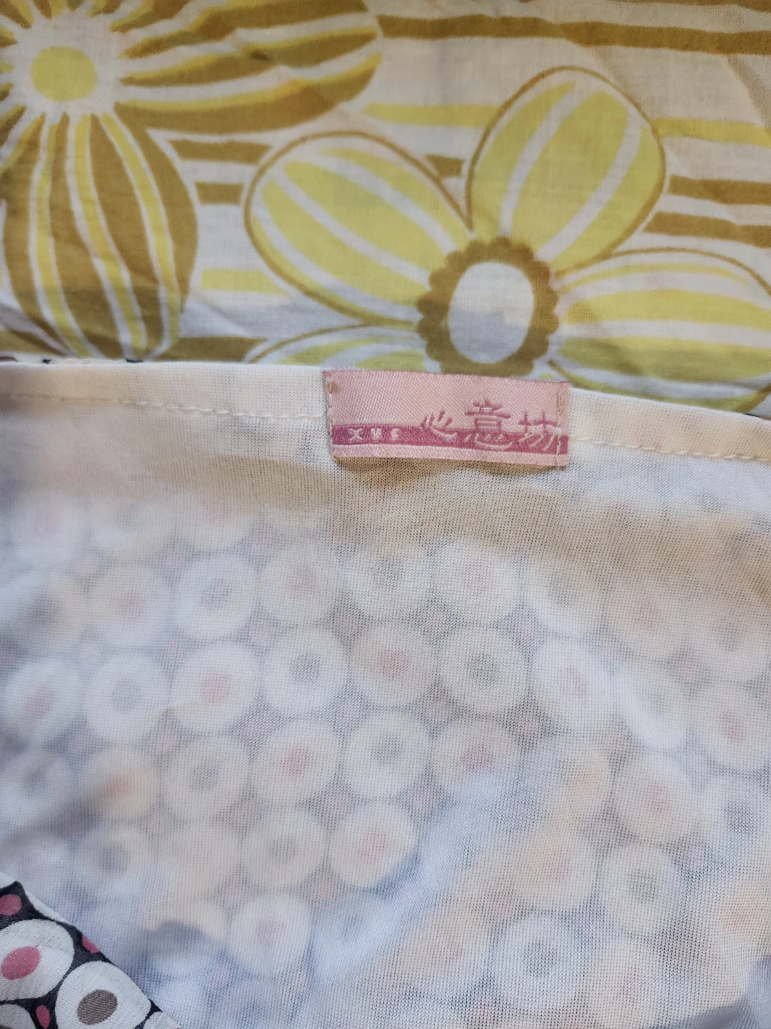 Cute pink and white polka dot babydoll top - photo 4