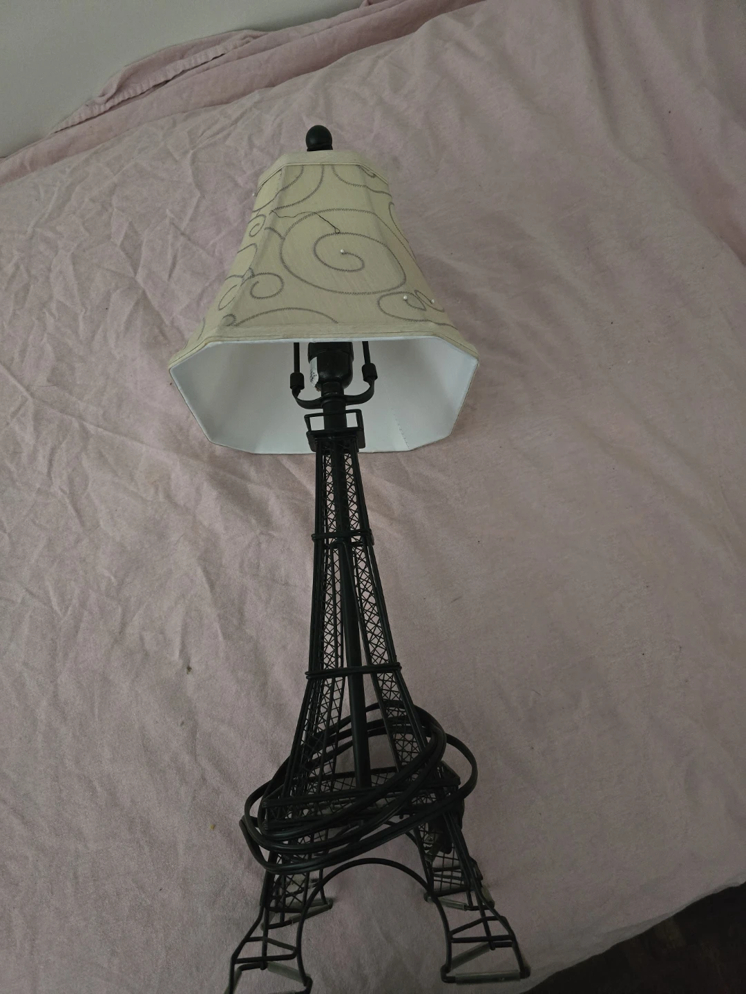 Eiffel Tower Table Lamp with Decorative Shade