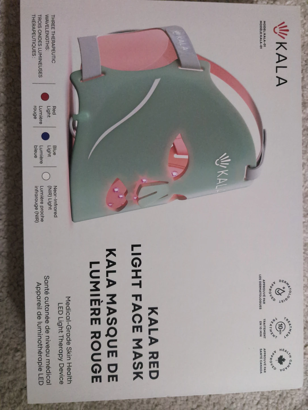 Kala Red Light Face Mask - Medical Grade LED Light