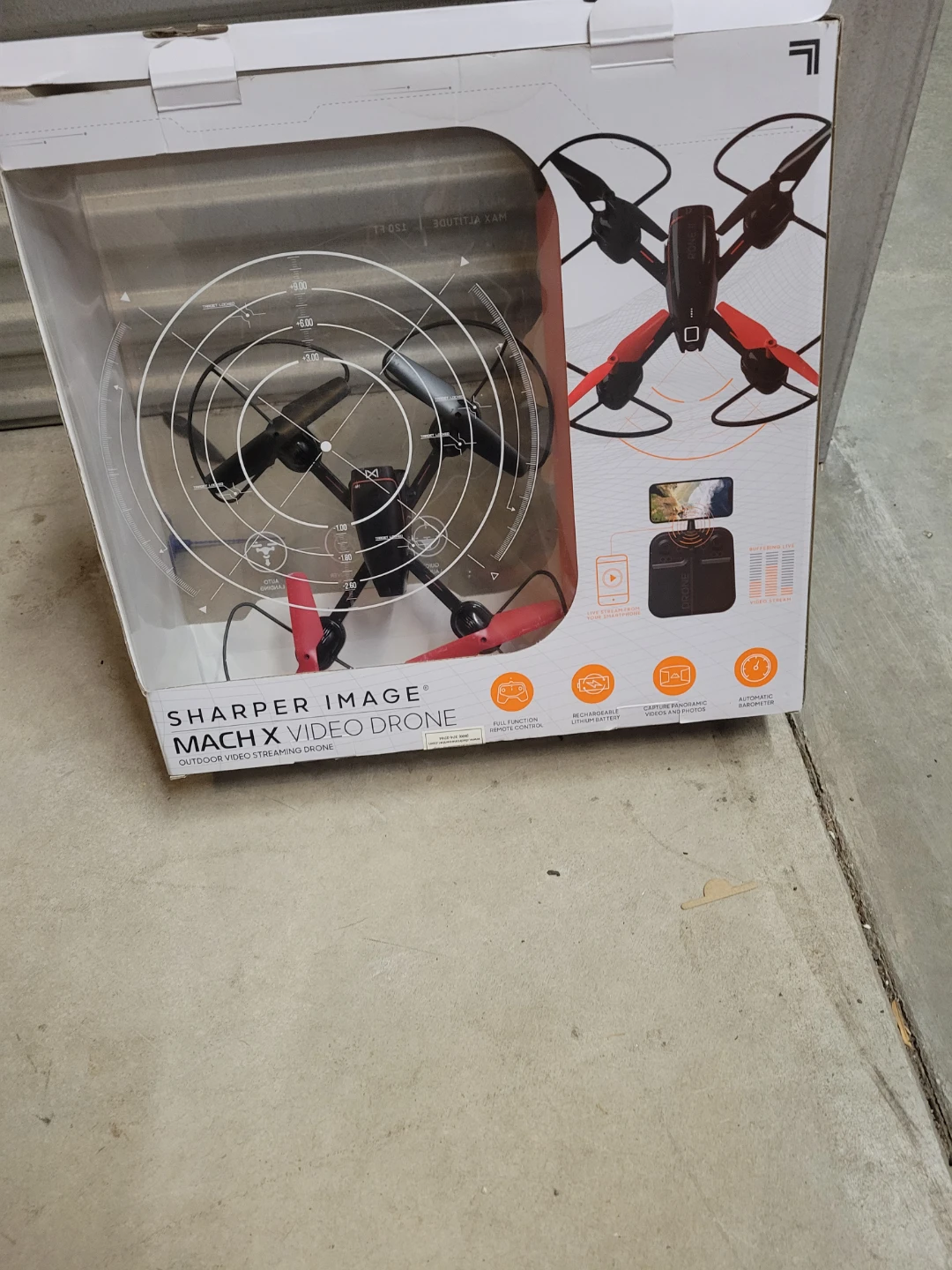 Sharper Image Mach X Video Drone - Outdoor Streaming Drone