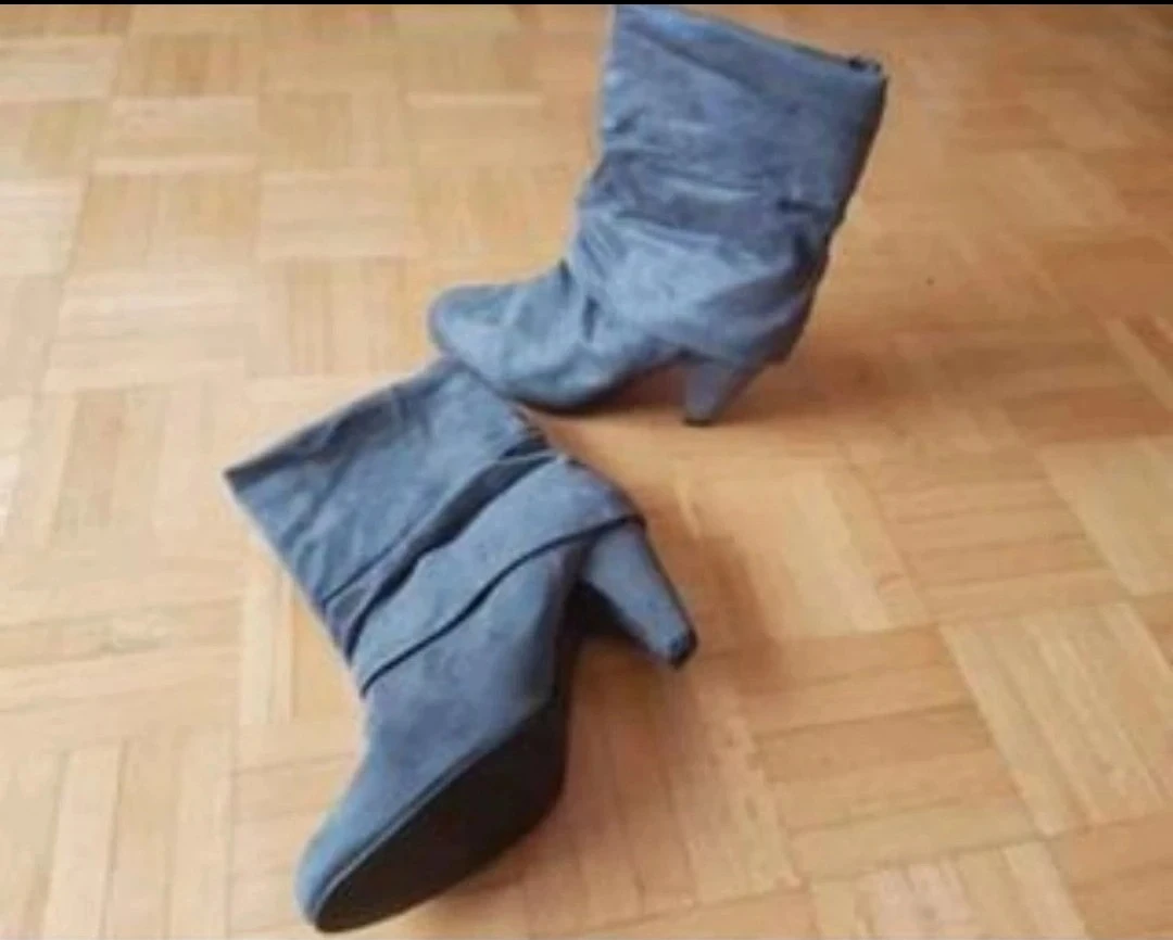 Grey Suede Ankle Boots 🏆