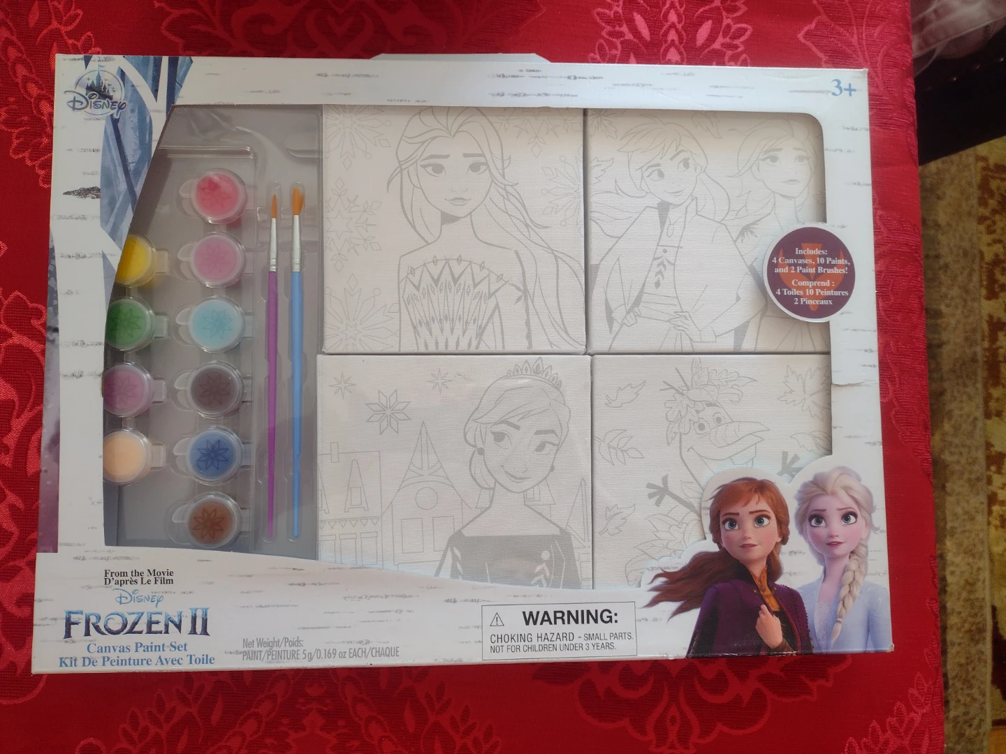 Disney Frozen II Canvas Paint Set