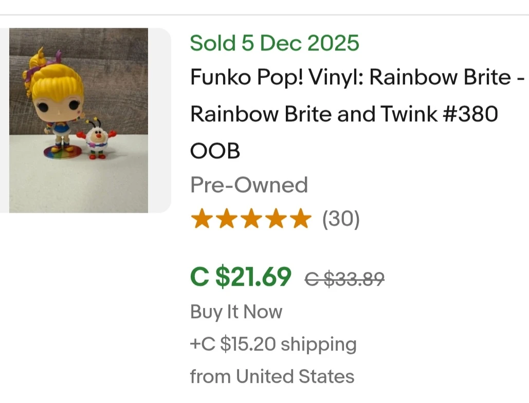 Rainbow Brite & Twink #380 Funko Pop Vinyl Vaulted - photo 3