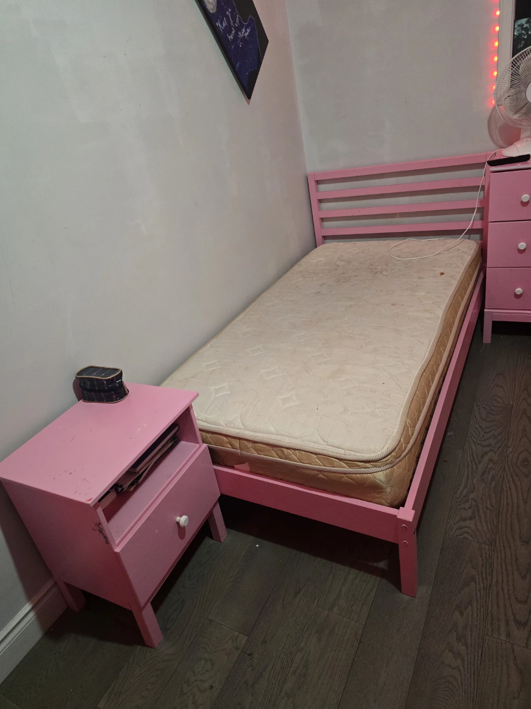 Two Pink Twin Beds with Mattresses - photo 5