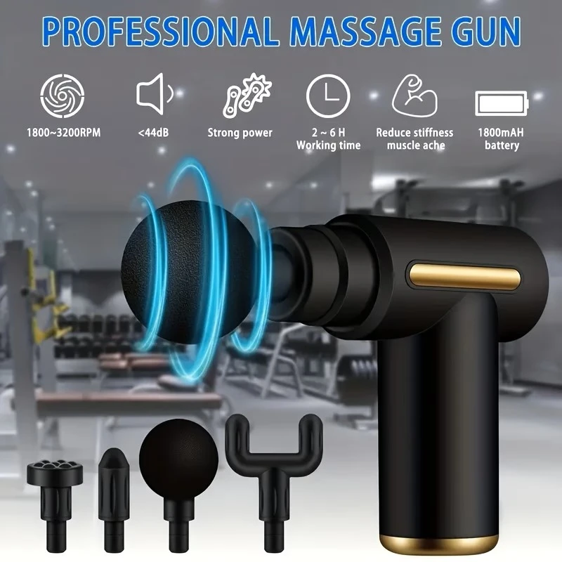 Professional Mini Massage Gun with 4 Heads - photo 2