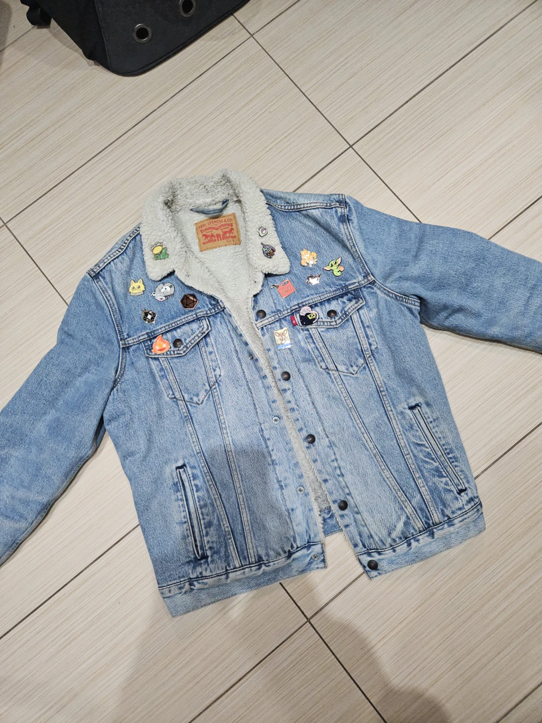 Levi's vintage Sherpa lined denim winter jacket 🥕