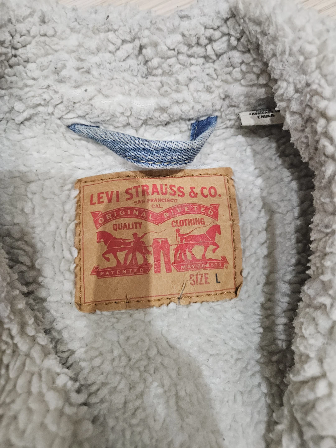 Levi's vintage Sherpa lined denim winter jacket 🥕 - photo 3